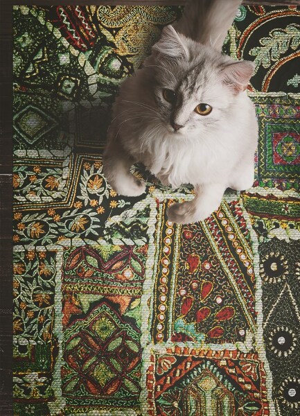 Vinylový koberec Turkish patchwork styl