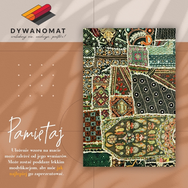 Vinylový koberec Turkish patchwork styl