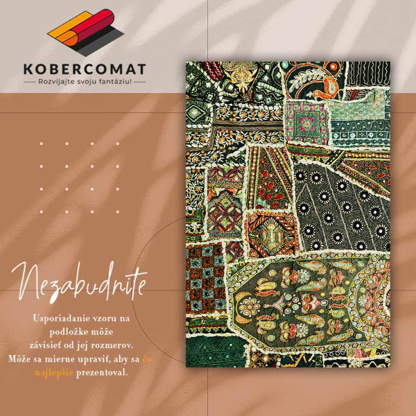 Vinylový koberec Turkish patchwork styl
