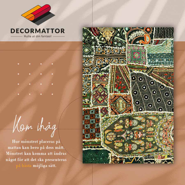 Vinylový koberec Turkish patchwork styl