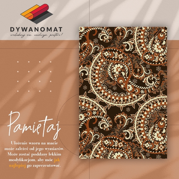 Vnitřní vinylový koberec Retro paisley