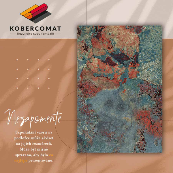 Vinylový koberec pro domácnost Zkorodované kovové