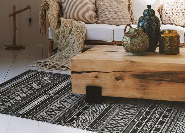 Módní vnitřní vinylový koberec Malé diamanty