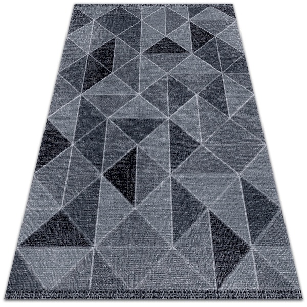 Univerzální vinylový koberec Čtverce a trojúhelníky