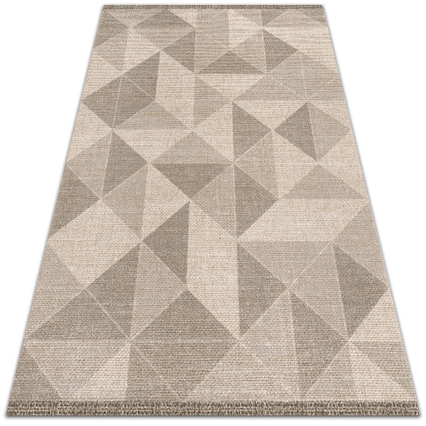 Univerzální vinylový koberec Trojúhelníky a čtverce