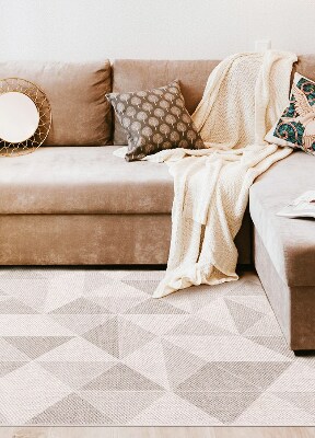Univerzální vinylový koberec Trojúhelníky a čtverce
