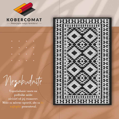 Módní vnitřní vinylový koberec Retro pattern