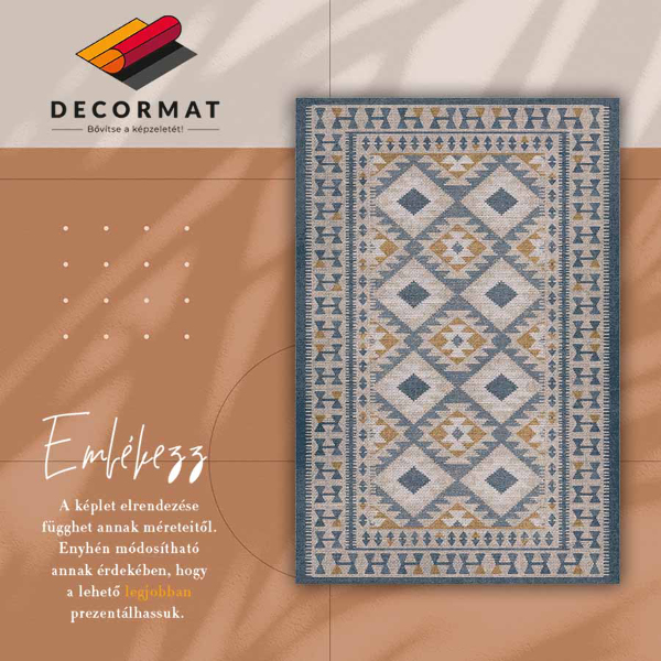 Módní vinylový koberec Retro designu