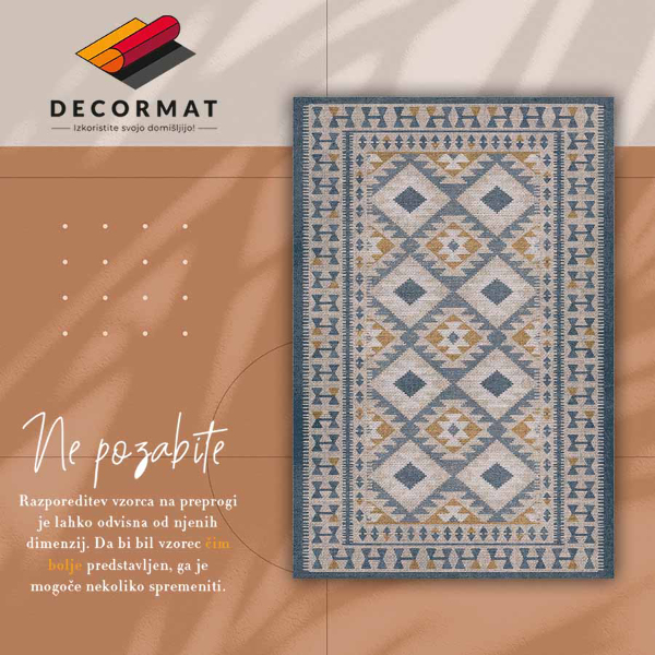 Módní vinylový koberec Retro designu