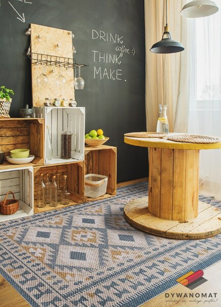 Módní vinylový koberec Retro designu