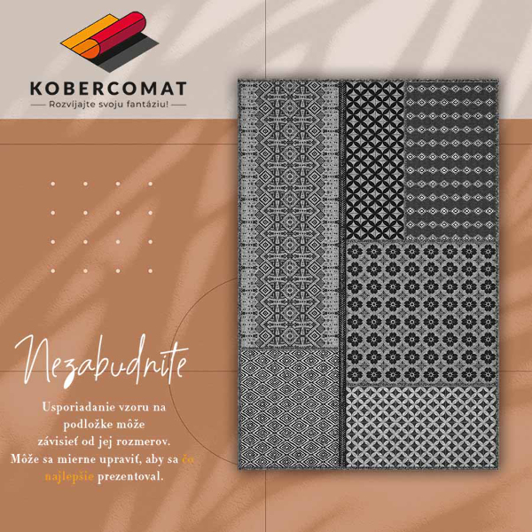 Módní vinylový koberec Aztec style