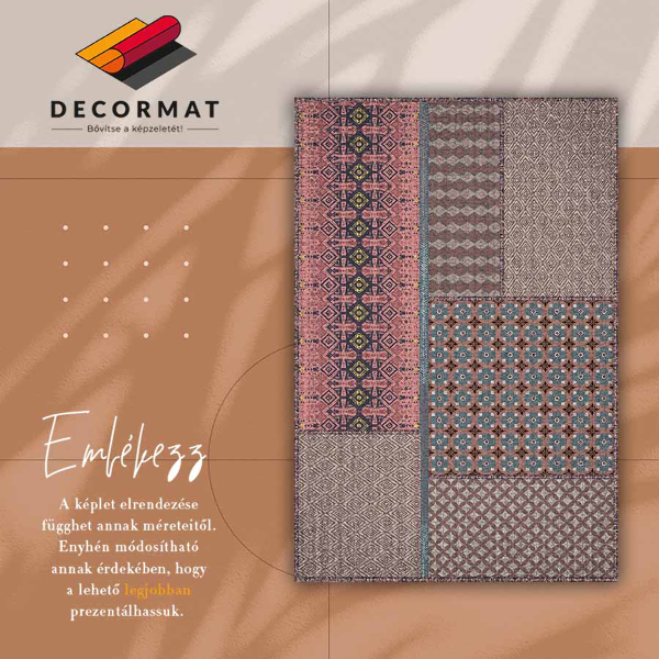 Vnitřní vinylový koberec Aztec vzor
