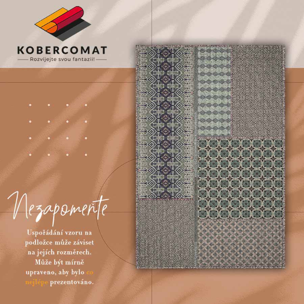 Módní vinylový koberec Aztec style