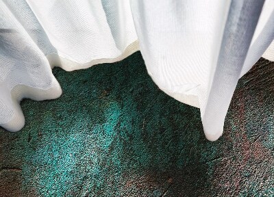 Vinylový koberec Zelená hnědá betonová