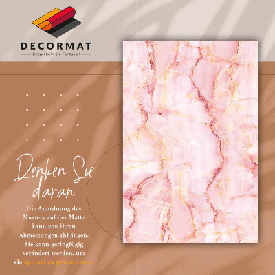 Vnitřní vinylový koberec Růžový mramor