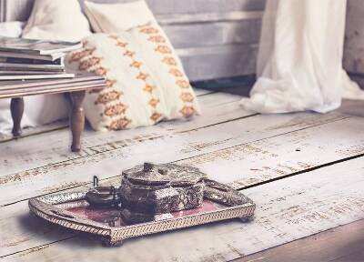 Vinylový koberec pro domácnost rustikální dřevo