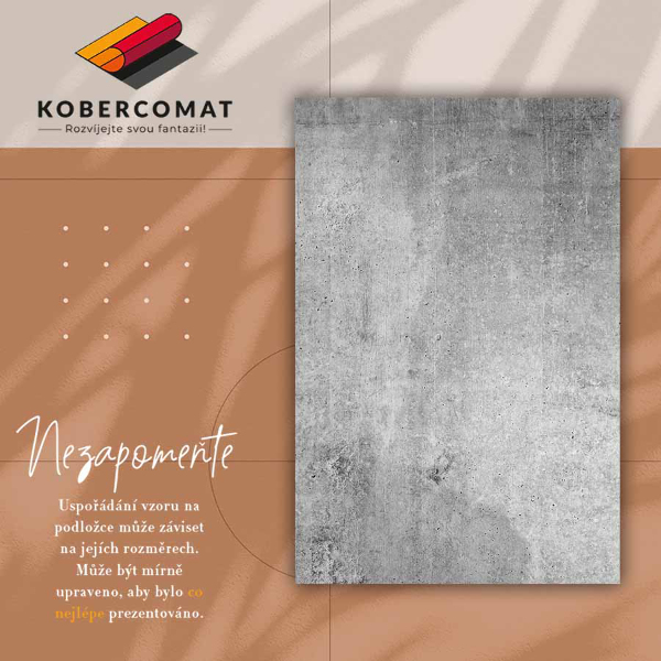 Vnitřní vinylový koberec Šedý beton