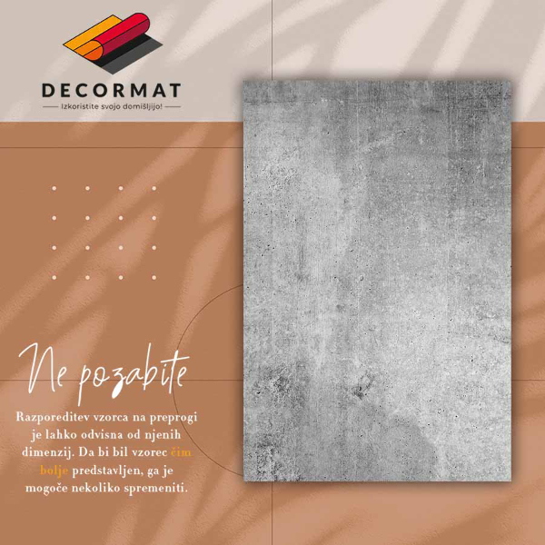 Vnitřní vinylový koberec Šedý beton
