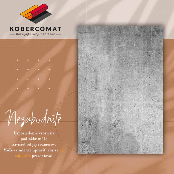 Vnitřní vinylový koberec Šedý beton