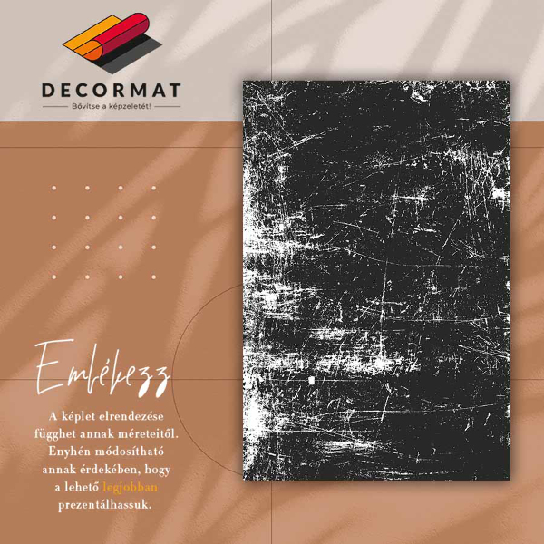 Módní vinylový koberec Black poškrábaný beton