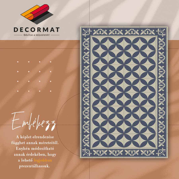 Vnitřní vinylový koberec Vzor azulejos