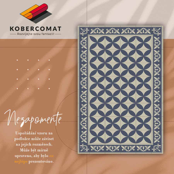 Vnitřní vinylový koberec Vzor azulejos