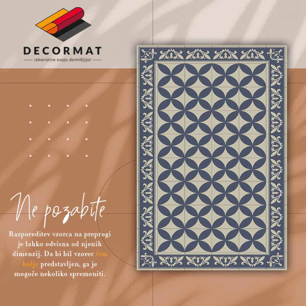 Vnitřní vinylový koberec Vzor azulejos