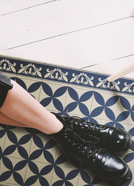 Vnitřní vinylový koberec Vzor azulejos