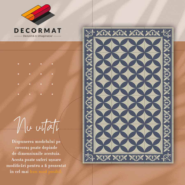 Vnitřní vinylový koberec Vzor azulejos