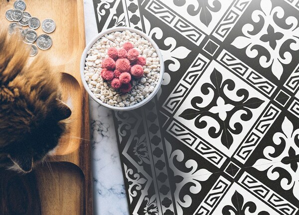 Módní vinylový koberec Geometrické vzory