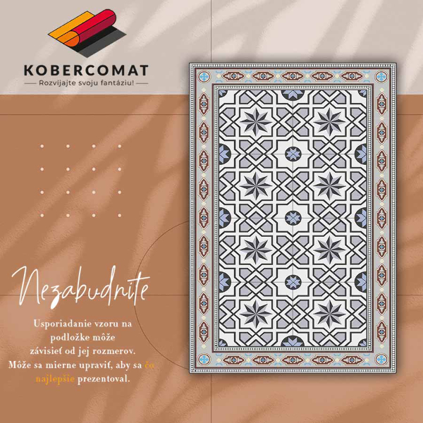 Módní vinylový koberec Geometrické star