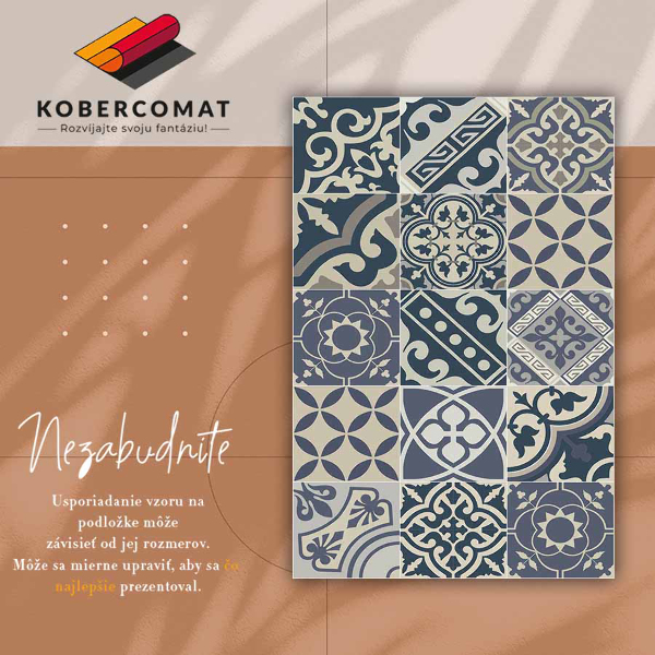 Vnitřní vinylový koberec Retro vzory