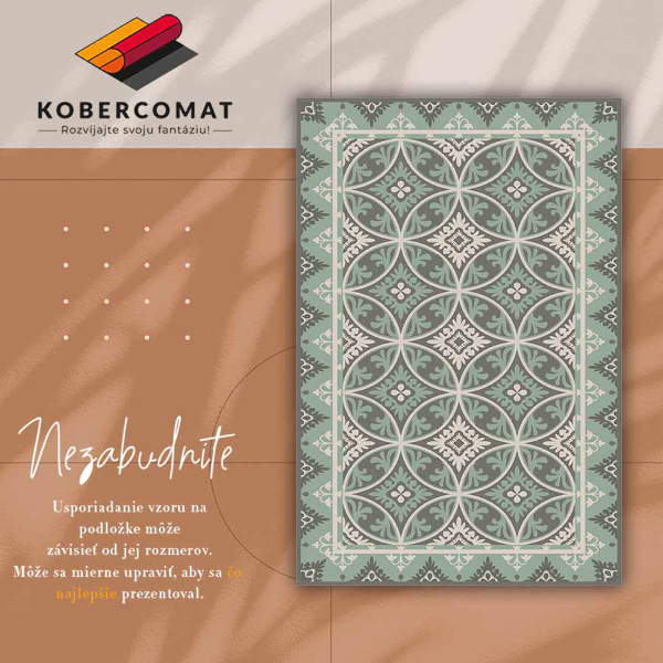 Vinylový koberec pro domácnost Retro circle pattern