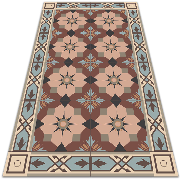 Módní vinylový koberec Geometrické dlaždice