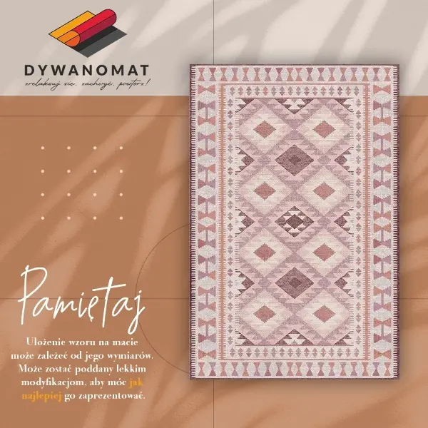 Vinylový koberec pro domácnost Bledě růžové diamanty