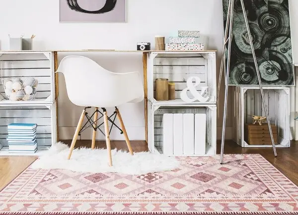 Vinylový koberec pro domácnost Bledě růžové diamanty