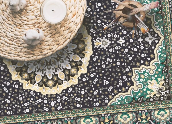 Vnitřní vinylový koberec Zlato mandala