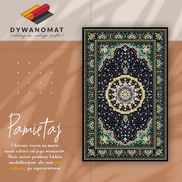 Vnitřní vinylový koberec Zlato mandala