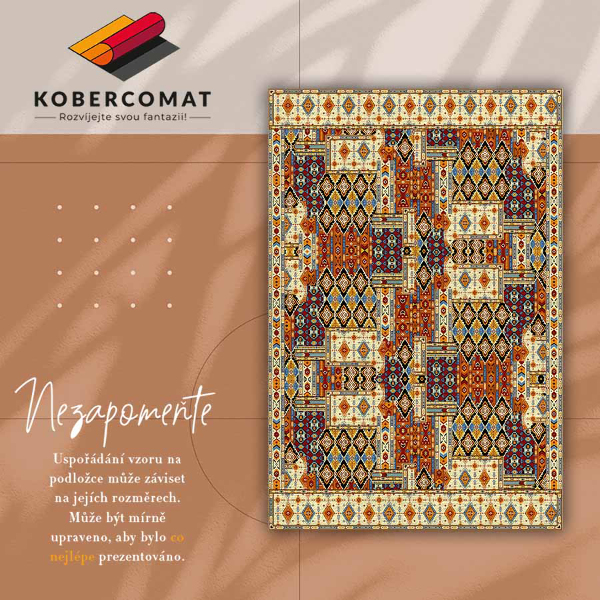Vinylový koberec Geometrické patchwork