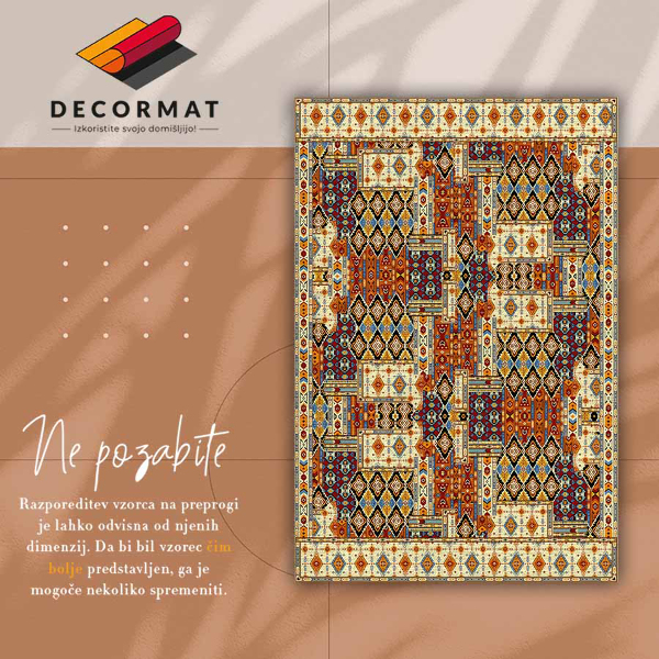 Vinylový koberec Geometrické patchwork