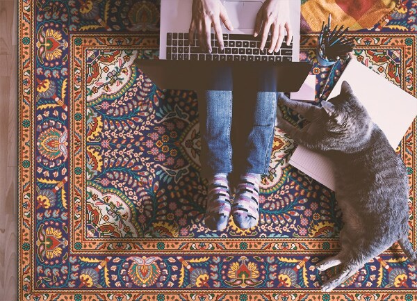 Vnitřní vinylový koberec Lidový styl