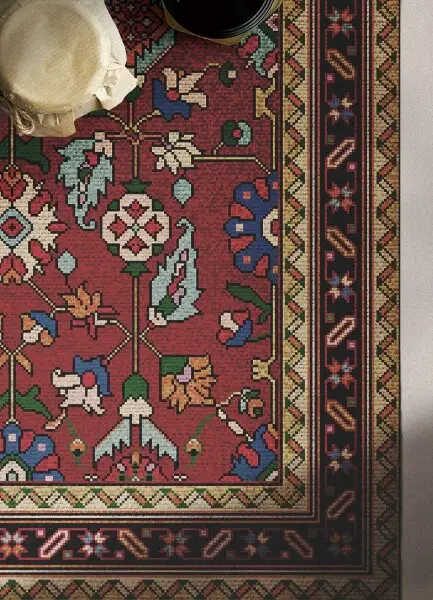 Vinylová rohož pro domácnost Mozaika lidová