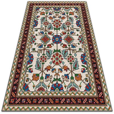 Módní vinylový koberec Květinářství mozaika
