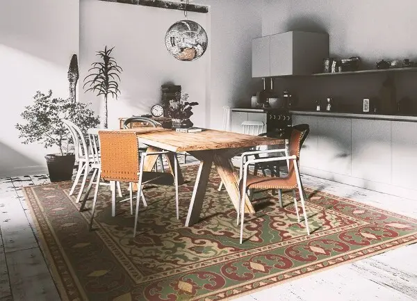 Módní univerzální vinylový koberec Symetrický vzor