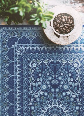 Módní vinylový koberec Modrý v antickém stylu