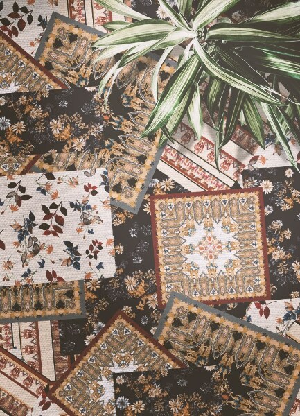 Módní vinylový koberec Chaotické patchwork