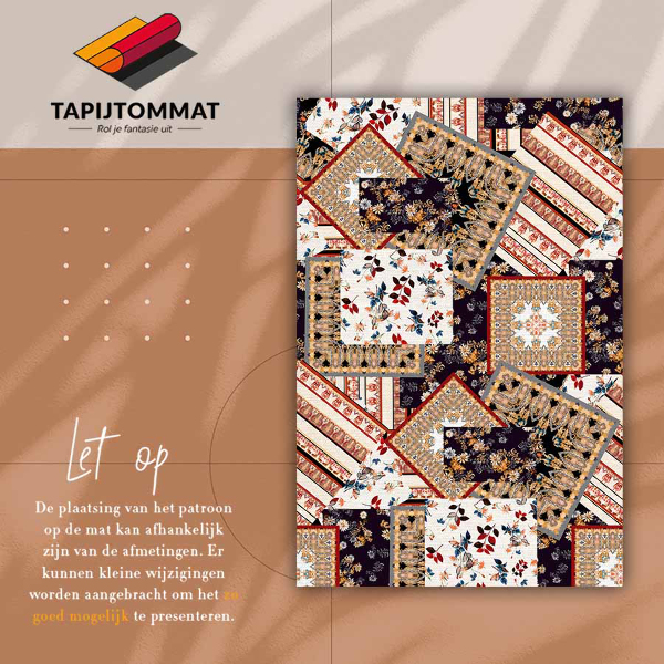 Módní vinylový koberec Chaotické patchwork