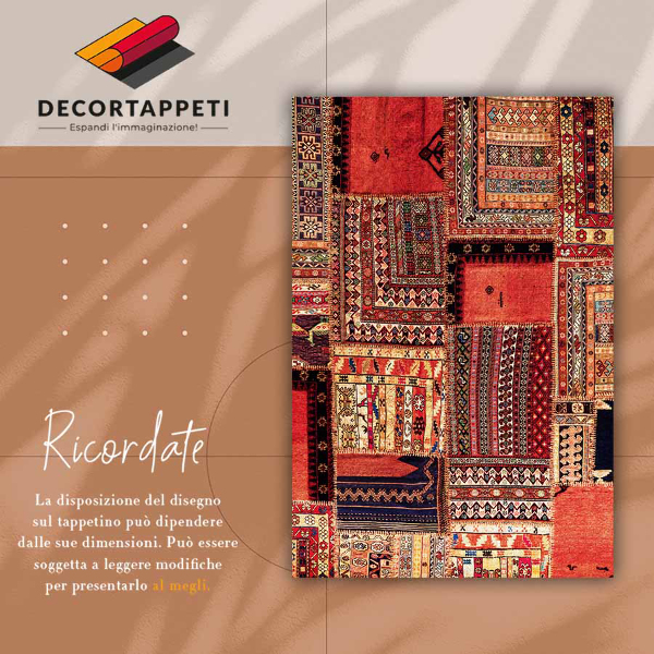Módní vinylový koberec Patchwork abstrakce