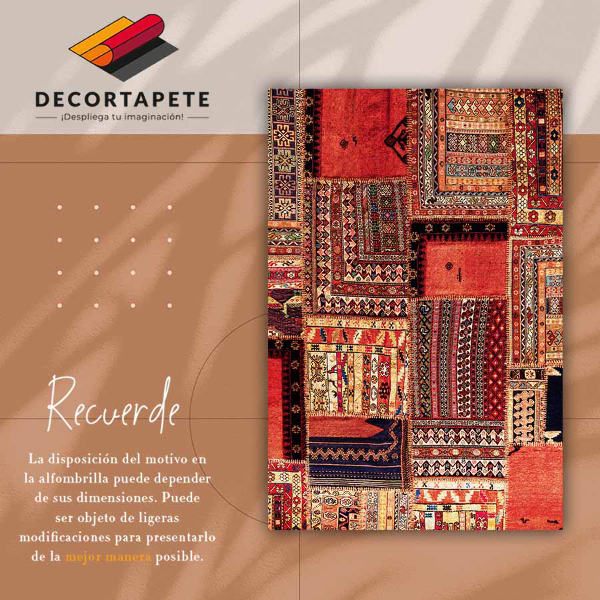 Módní vinylový koberec Patchwork abstrakce
