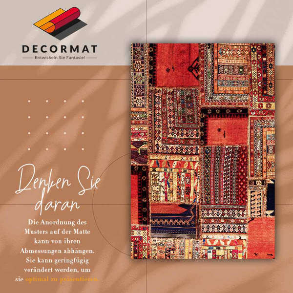 Módní vinylový koberec Patchwork abstrakce
